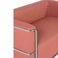 Canapé 2 places Torino en éco-cuir et acier chromé 🛋️ - Meubles Concept