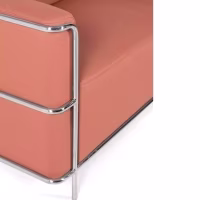 Canapé 2 places Torino en éco-cuir et acier chromé 🛋️ - Meubles Concept