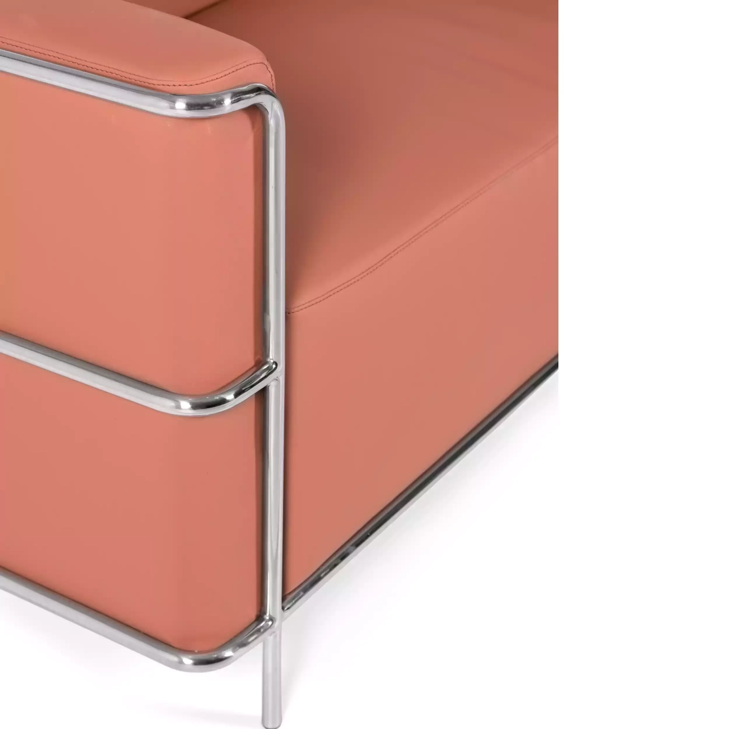 Sofá Torino 2 plazas en polipiel y acero cromado 🛋️ - Mueble Design