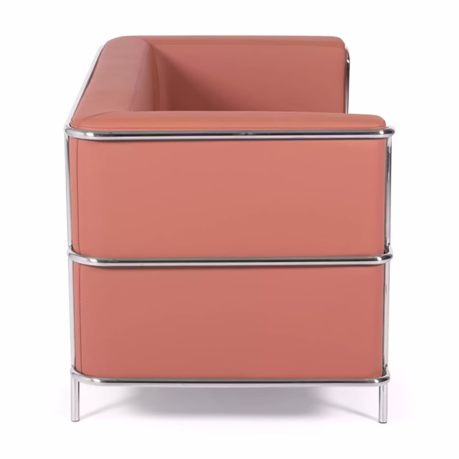 Canapé 2 places Torino en éco-cuir et acier chromé 🛋️ - Meubles Concept