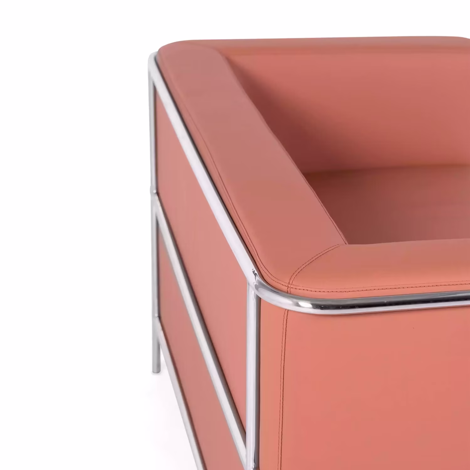 Canapé 2 places Torino en éco-cuir et acier chromé 🛋️ - Meubles Concept