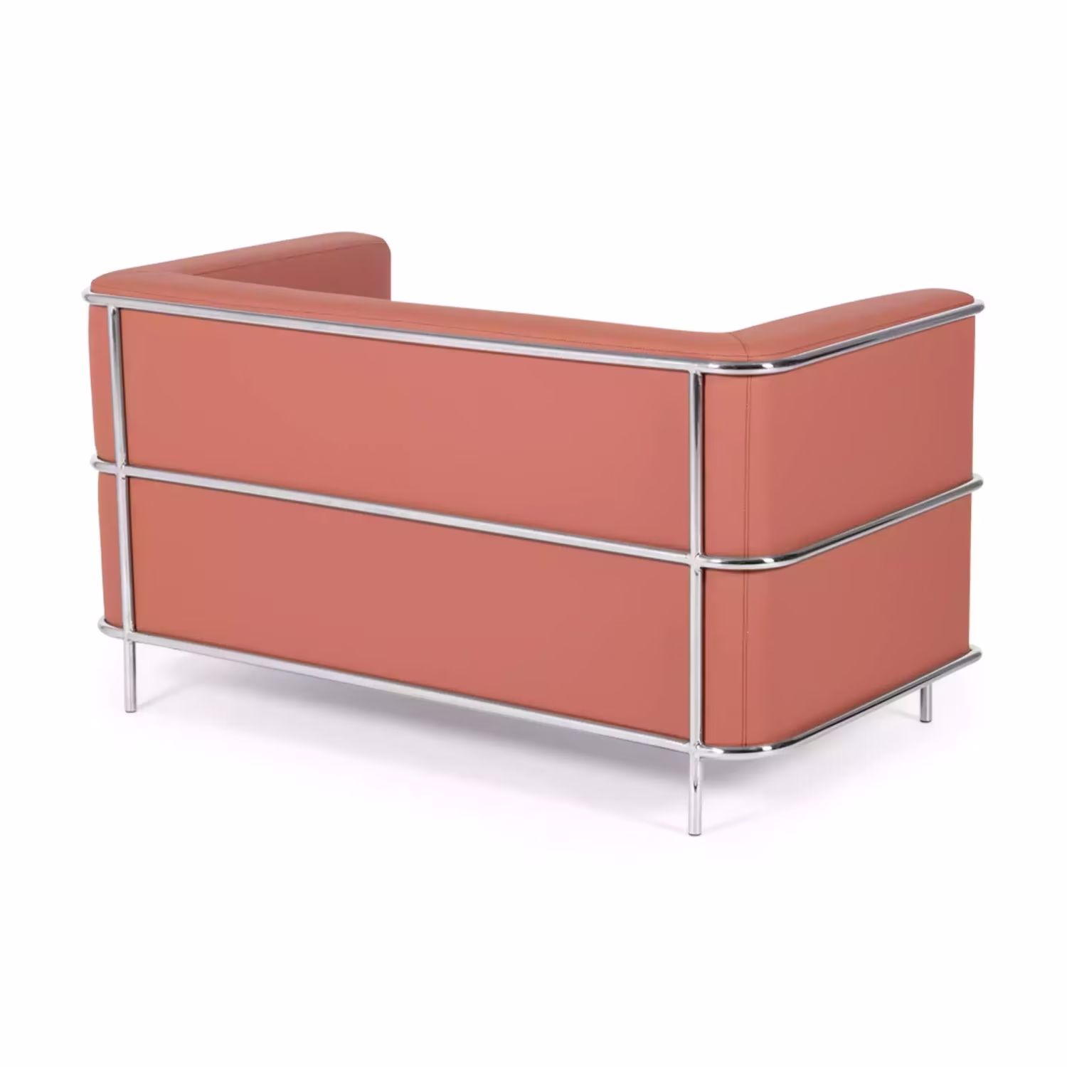 Canapé 2 places Torino en éco-cuir et acier chromé 🛋️ - Meubles Concept