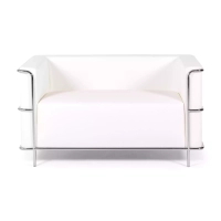 Sofá Torino 2 plazas en polipiel y acero cromado 🛋️ - Mueble Design