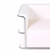 Canapé 2 places Torino en éco-cuir et acier chromé 🛋️ - Meubles Concept
