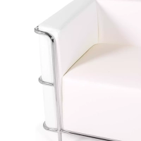 Torino 2-istuttava sohva eko-nahkaa ja kromattua terästä 🛋️ - Mobelarium