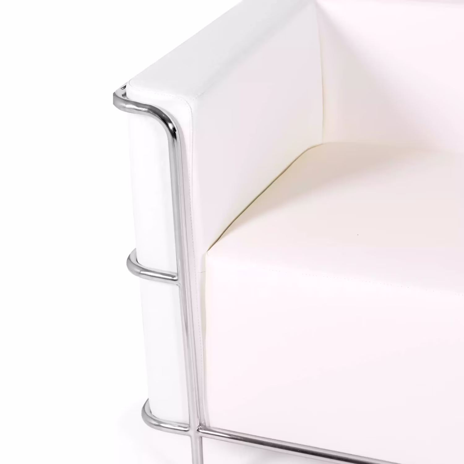 Canapé 2 places Torino en éco-cuir et acier chromé 🛋️ - Meubles Concept
