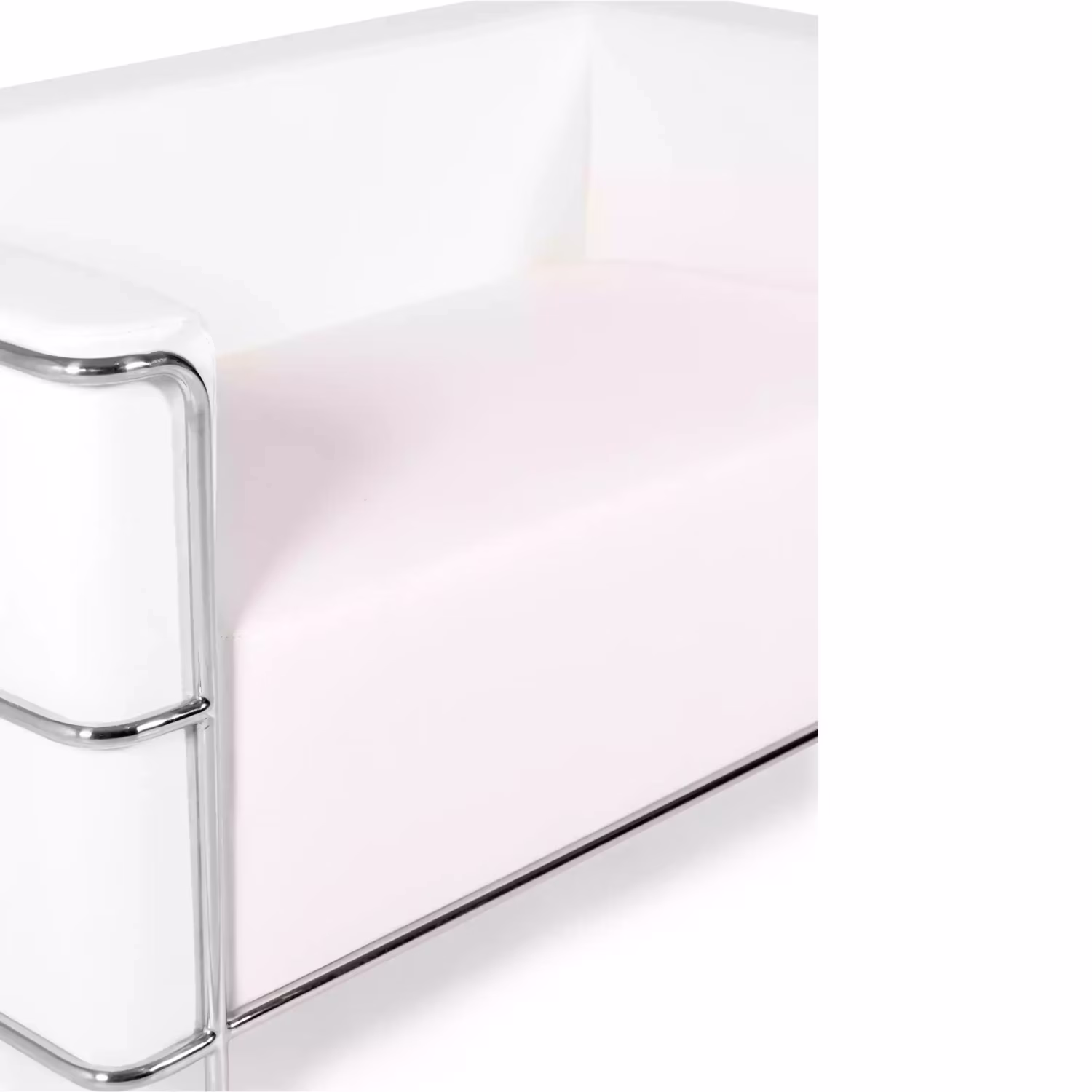 Canapé 2 places Torino en éco-cuir et acier chromé 🛋️ - Meubles Concept