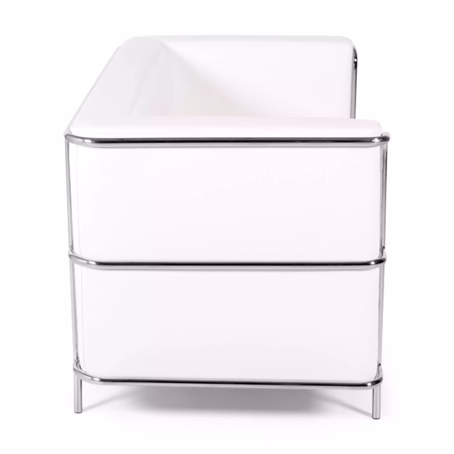 Canapé 2 places Torino en éco-cuir et acier chromé 🛋️ - Meubles Concept