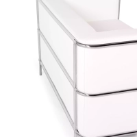 Sofá Torino de 2 lugares em couro ecológico e aço cromado 🛋️ - Mueble Design