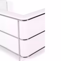 Canapé 2 places Torino en éco-cuir et acier chromé 🛋️ - Meubles Concept