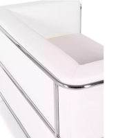 Torino 2-istuttava sohva eko-nahkaa ja kromattua terästä 🛋️ - Mobelarium