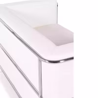 Canapé 2 places Torino en éco-cuir et acier chromé 🛋️ - Meubles Concept