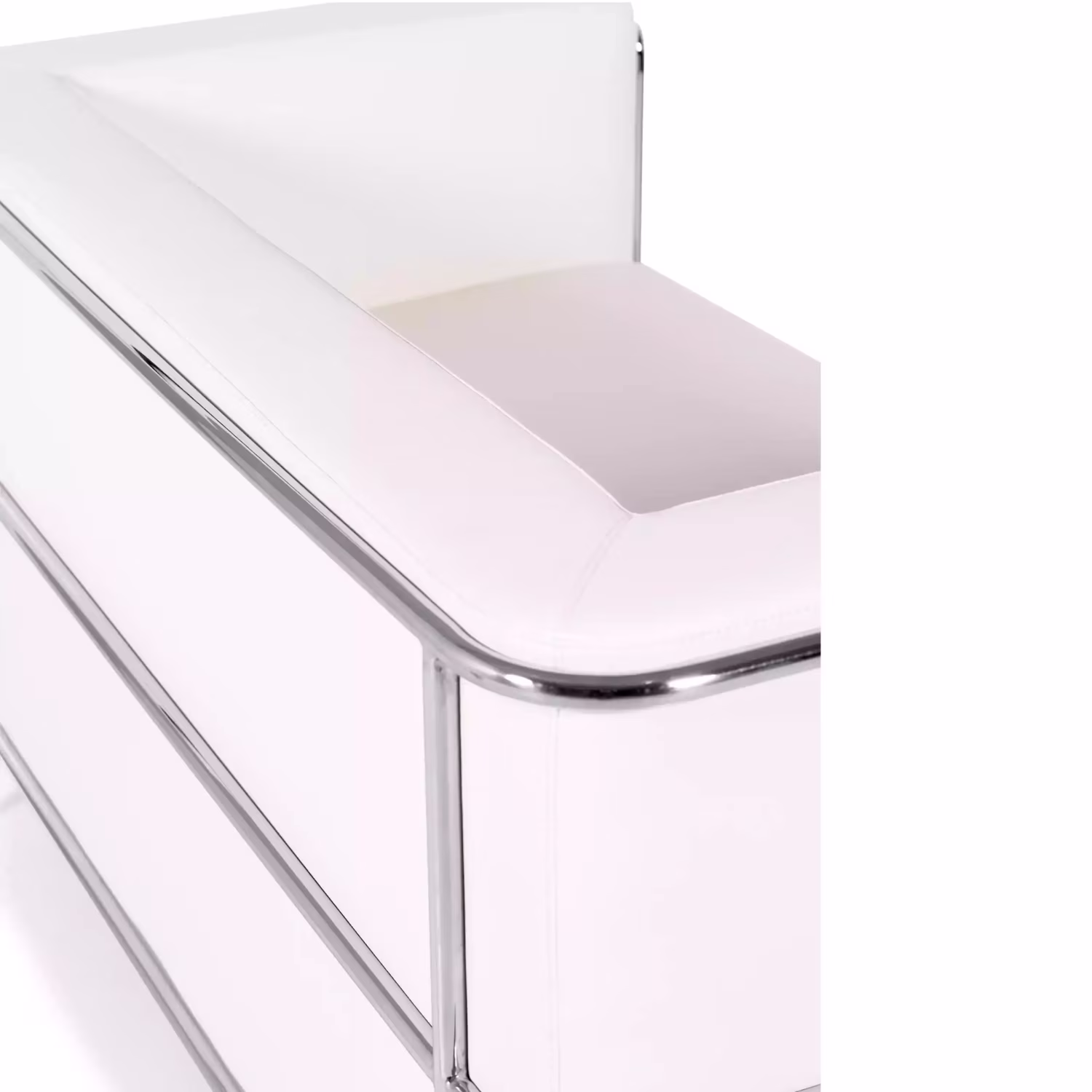 Canapé 2 places Torino en éco-cuir et acier chromé 🛋️ - Meubles Concept