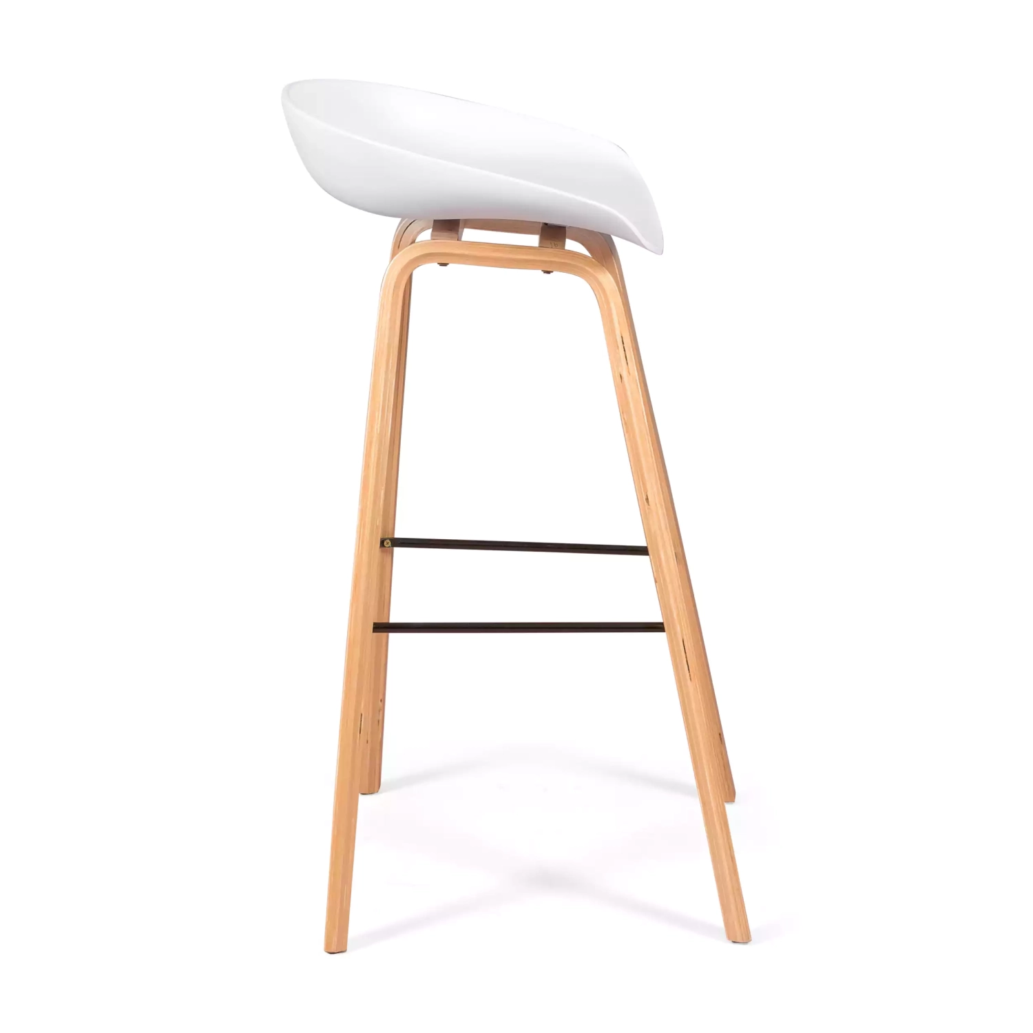 75cm Nordic Stool in Beech Wood - Mueble Design