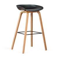 75cm Nordic Stool in Beech Wood - Mueble Design