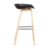 Barstoel Scandinavisch van 75cm in Beukenhout - Mobelarium