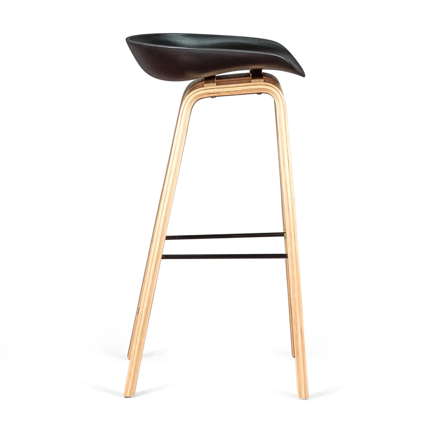 Barstoel Scandinavisch van 75cm in Beukenhout - Mobelarium