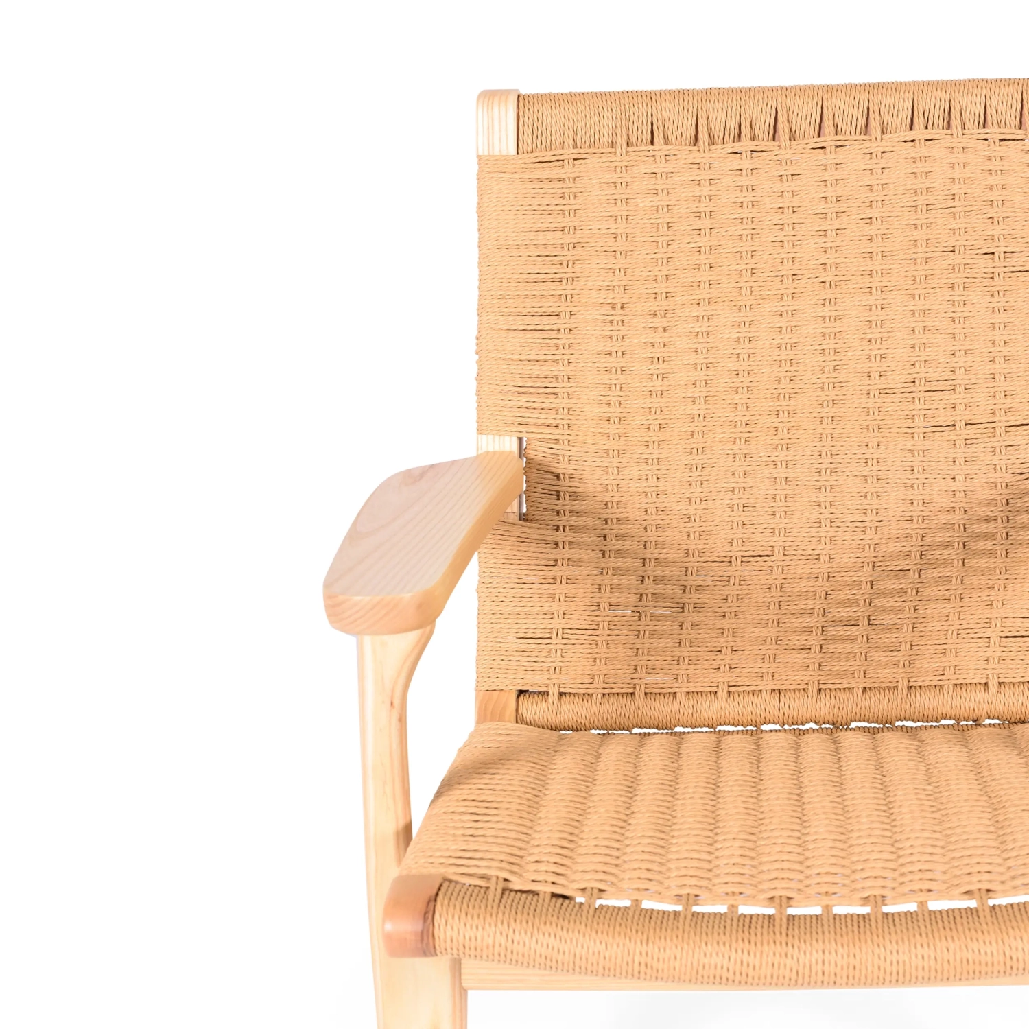 Sessel Catani CH25 | Skandinavisches Design aus Esche und Naturseil