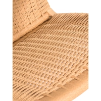 Fauteuil Catani CH25 | Design scandinave en frêne et corde naturelle