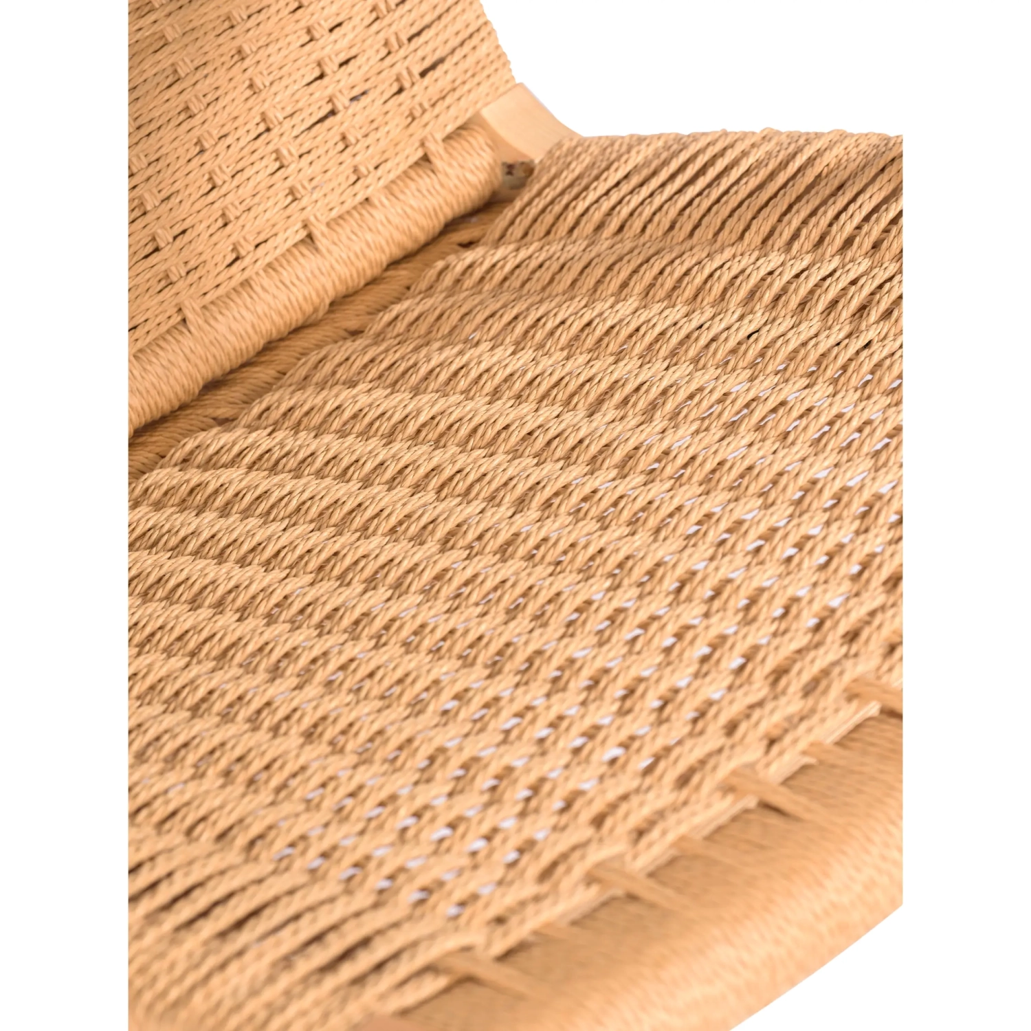 Fauteuil Catani CH25 | Design scandinave en frêne et corde naturelle