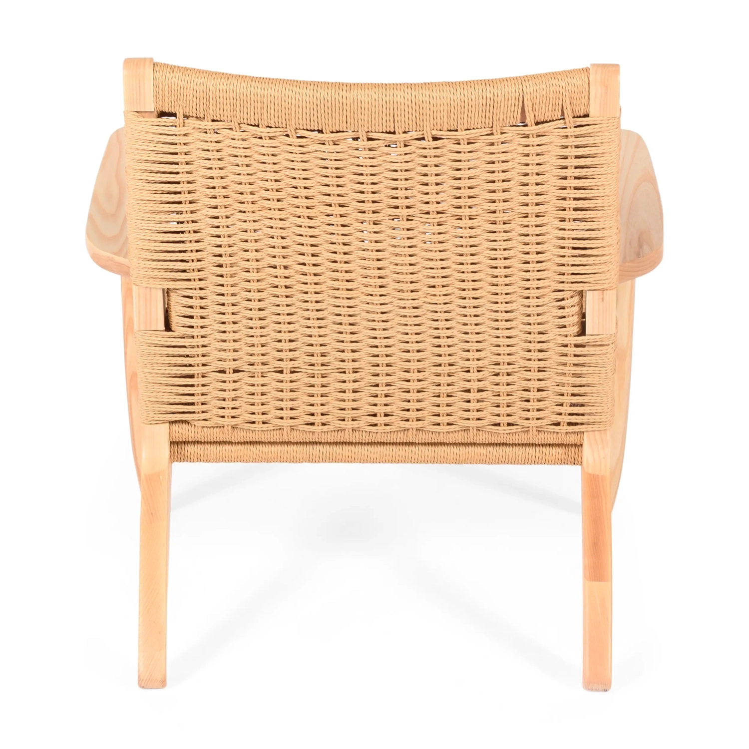 Fauteuil Catani CH25 | Design scandinave en frêne et corde naturelle