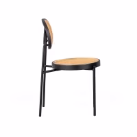 Chaise rétro Preston en rotin naturel - Design et chaleur - Meubles Concept