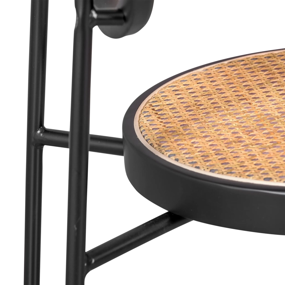 Chaise rétro Preston en rotin naturel - Design et chaleur - Meubles Concept