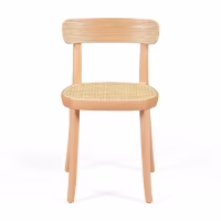 Chaise Tours en frêne et rotin - Style Scandinave et naturel - Meubles Concept