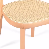Chaise Tours en frêne et rotin - Style Scandinave et naturel - Meubles Concept