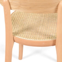 Chaise Tours en frêne et rotin - Style Scandinave et naturel - Meubles Concept