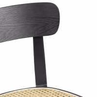 Chaise Tours en frêne et rotin - Style Scandinave et naturel - Meubles Concept
