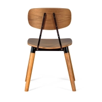 Copine-stol i valnötsträ | Industriell retrodesign Mobelarium