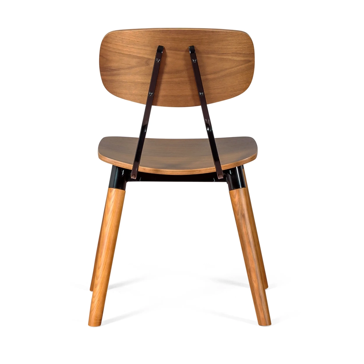 Cadeira Copine em madeira de nogueira | Design retro industrial - Mueble Design