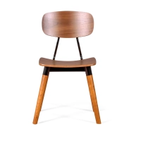 Copine chair in walnut wood : retro industrial design - Mueble Design