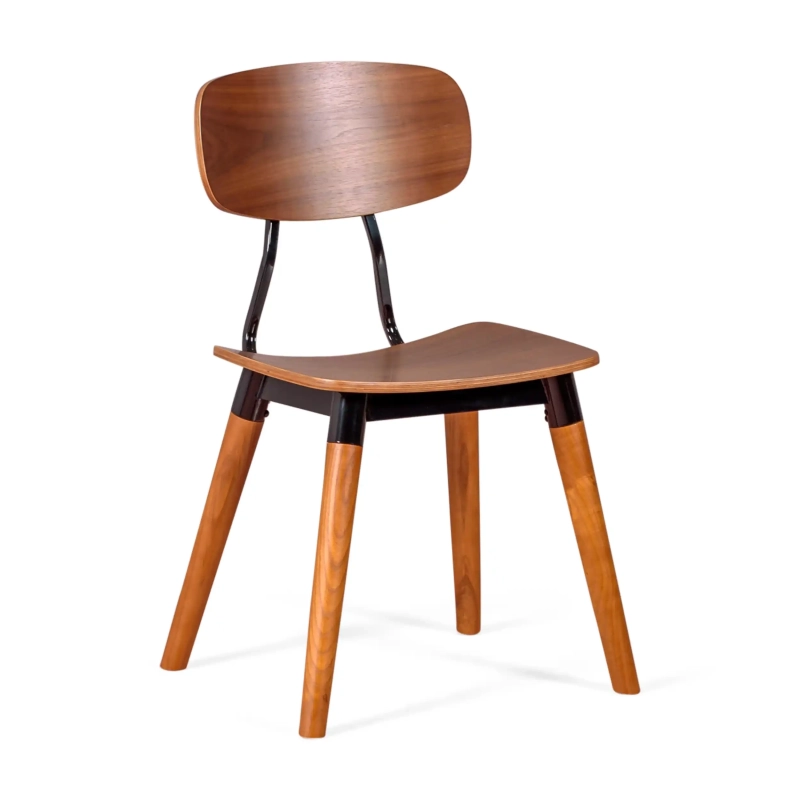 Židle Copine z ořechového dřeva | Industriální retro design - Mobelarium