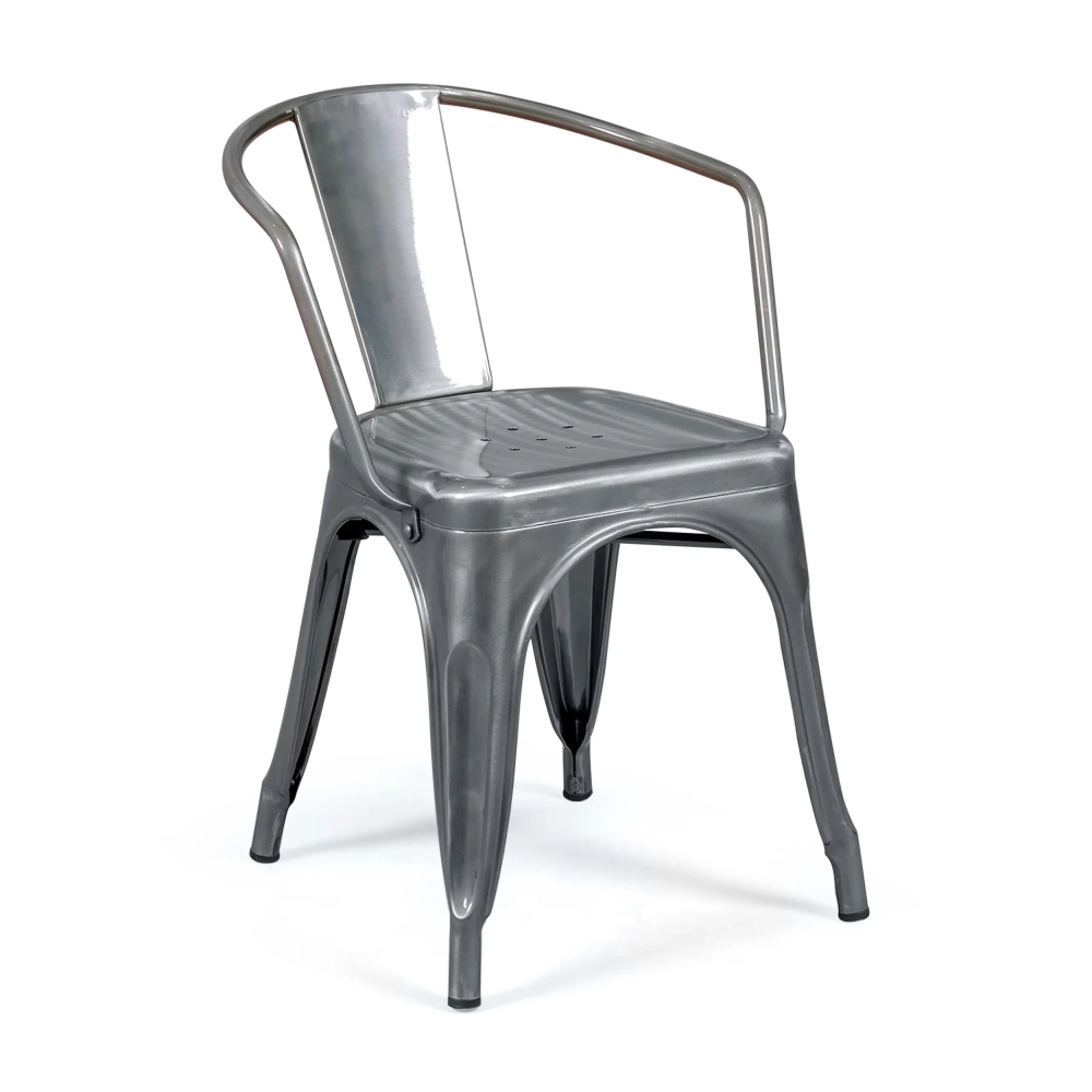 Réplique de la chaise Tolix avec accoudoirs