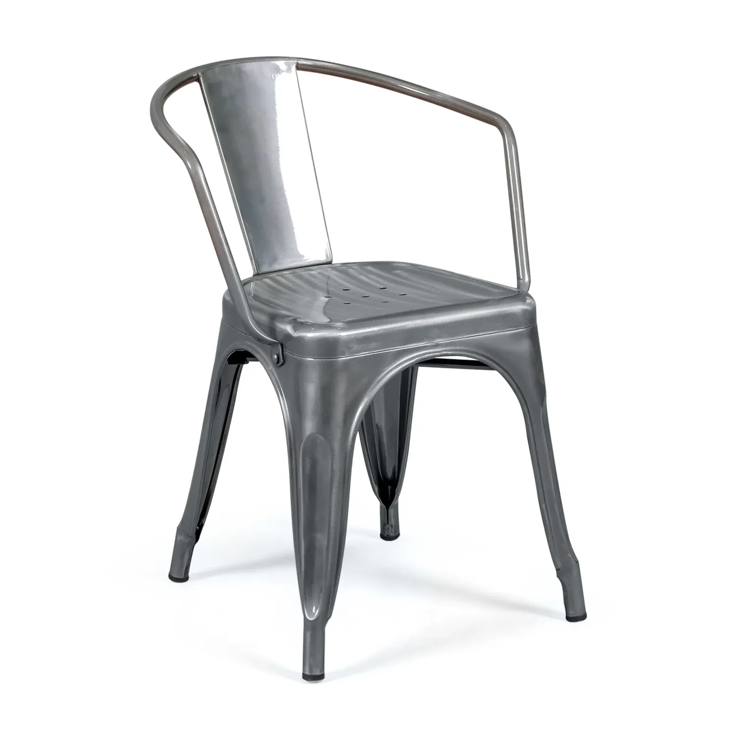 Réplique de la chaise Tolix avec accoudoirs