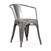 Metal chair Bistro with armrests | Stackable and resistant - Mueble Design
