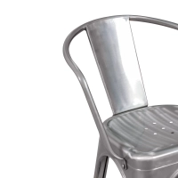 Metal chair Bistro with armrests | Stackable and resistant - Mueble Design