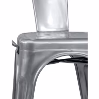 Chaise en métal Bistro avec accoudoirs - Empilable et robuste Meubles Concept