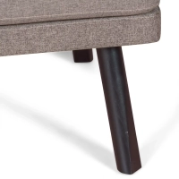 Poltrona Leeds in rattan naturale con cuscino in cotone: stile vintage Scandinavo