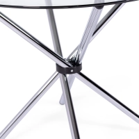 Runder Glastisch 80 cm | Modernes Design für Küche & Esszimmer
