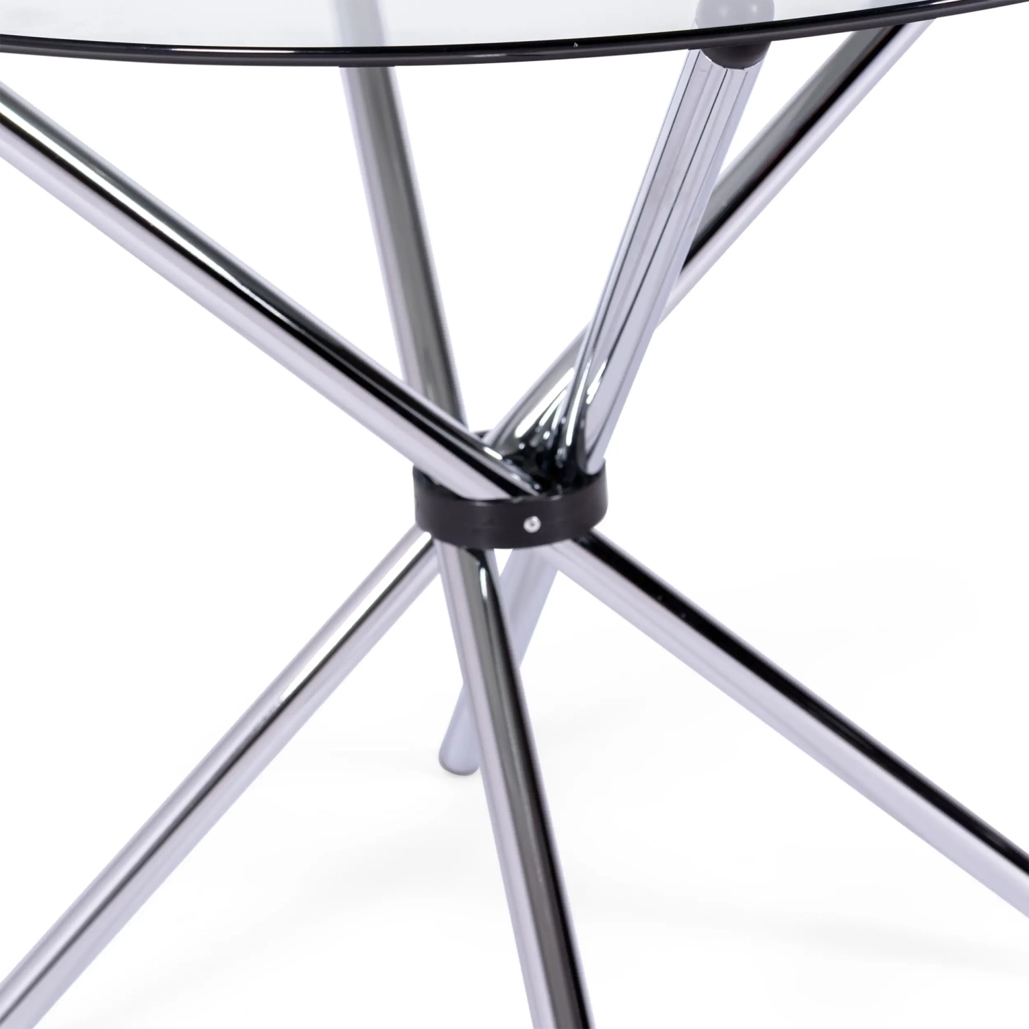 Mesa redonda de vidro 80 cm | Design moderno para cozinha e sala de jantar