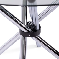 Tavolo rotondo in vetro 80 cm | Design moderno per cucina e sala da pranzo
