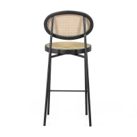 Stołek Vintage Bar Preston Rattan Naturalny 65 cm - Mobelarium