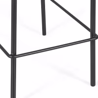 Tabouret Vintage Preston 75 cm | Rotin naturel et cadre noir