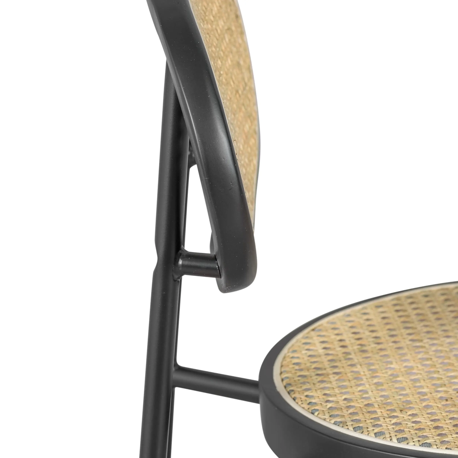 Jakkara Vintage Preston 75 cm | Luonnon rottinki ja musta runko