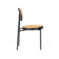 Pack 4 chaises Preston en rotin naturel | Design rétro et artisanal
