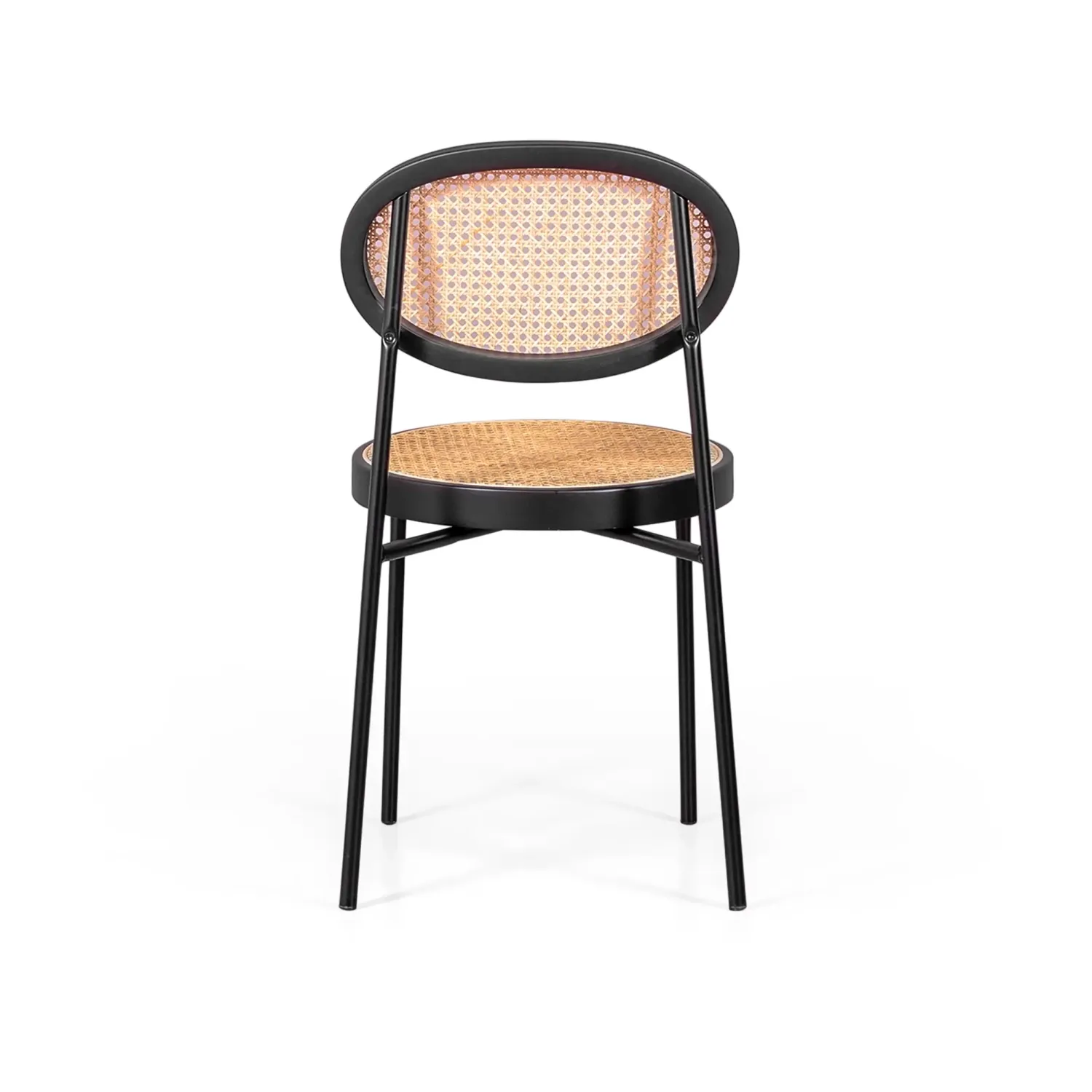 Pack 4 chaises Preston en rotin naturel | Design rétro et artisanal