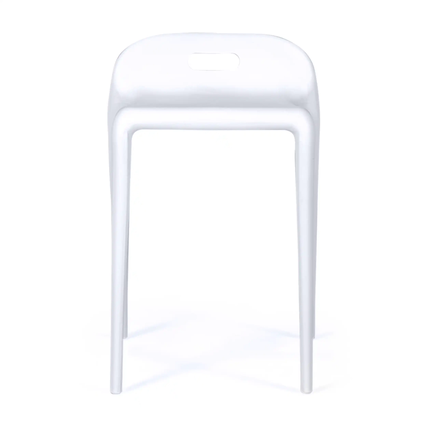 Stołek design Didi 45 cm Biały | Minimalistyczny i lekki design